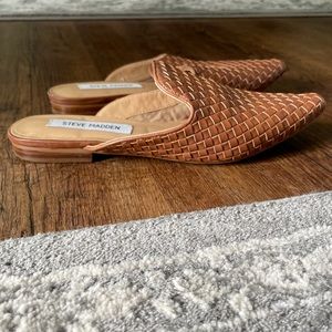 Steve Madden Mattis Mule in Cognac Faux Leather
